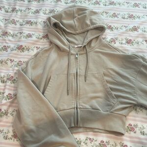 Garage beige zip up size XS
